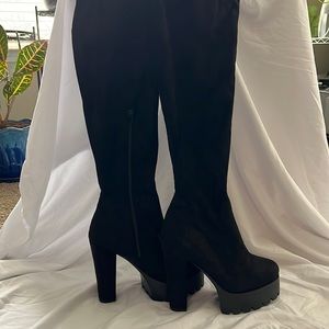 Over the Knee Platform Boots